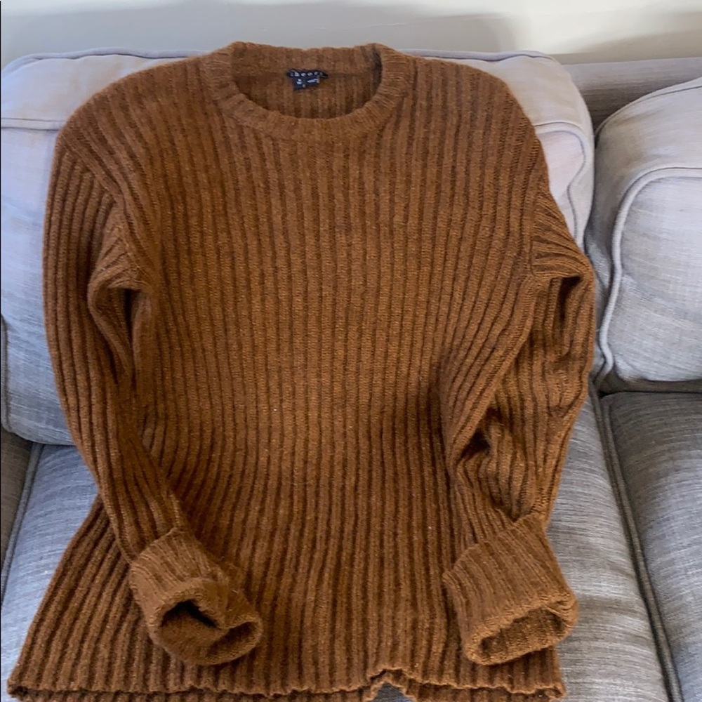 Theory rust colored sweater